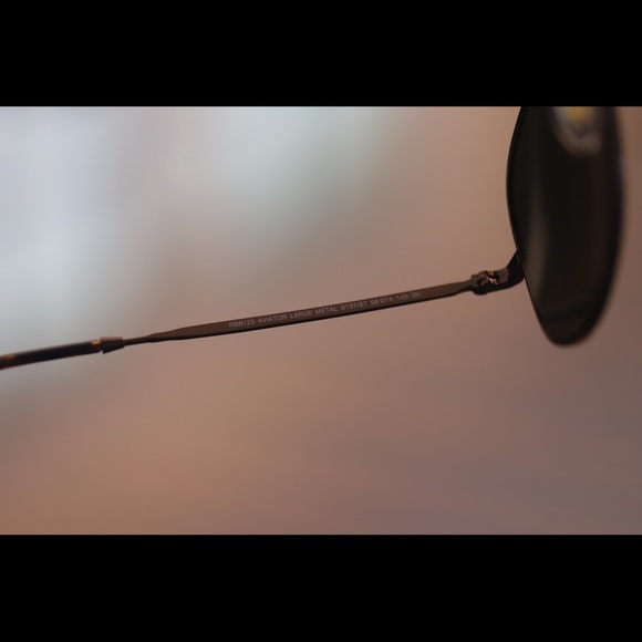 COPY - Large Metal Aviator Ray Ban Sunglasses - Picture 7 of 11